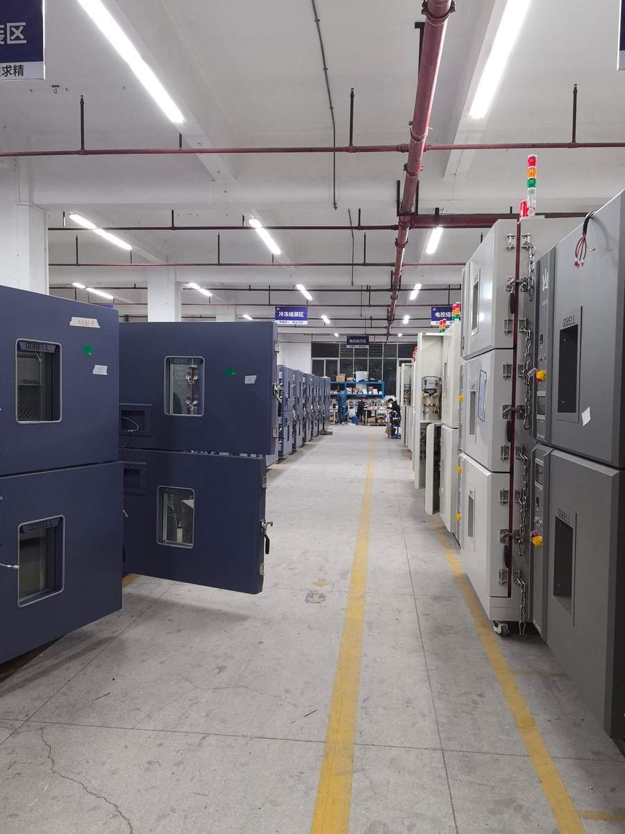 VoltTest safety test room with short circuit, crush and needle penetration testers — UL IEC compliant battery safety lab