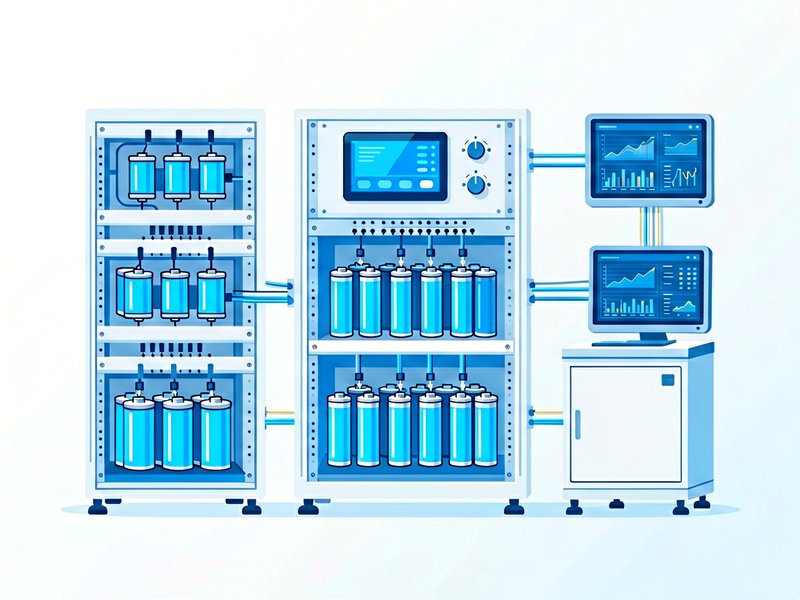 Battery formation and grading system - multi-channel test equipment for cell manufacturing