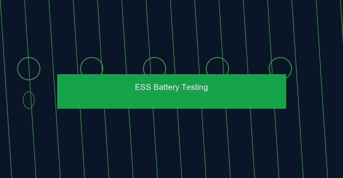 Battery testing laboratory equipment layout with test chambers and cyclers